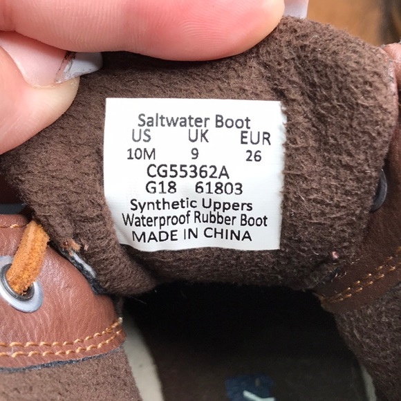 Sperry salt water boots boys size 10 - Picture 9 of 9